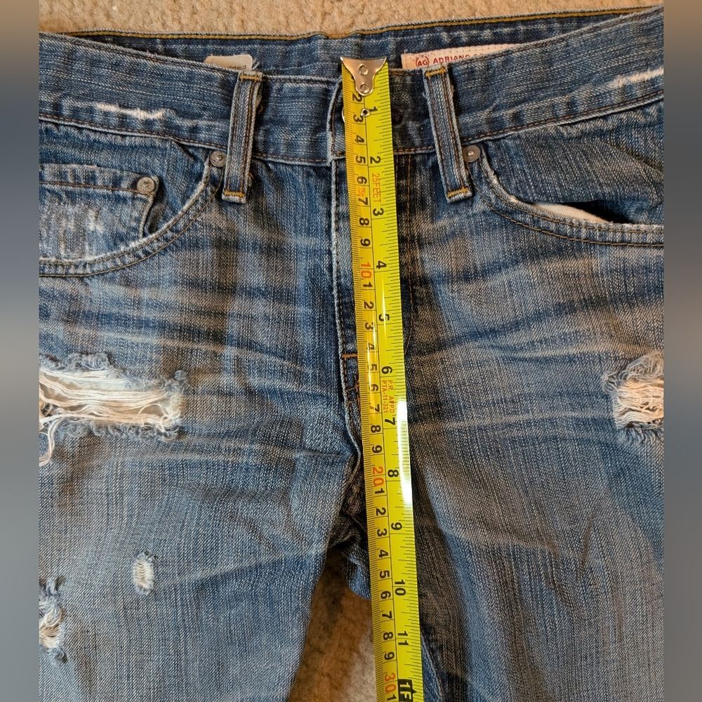 AG Adriano Goldschmied Distressed Ex-Boyfriend Crop Jeans - Picture 14 of 16